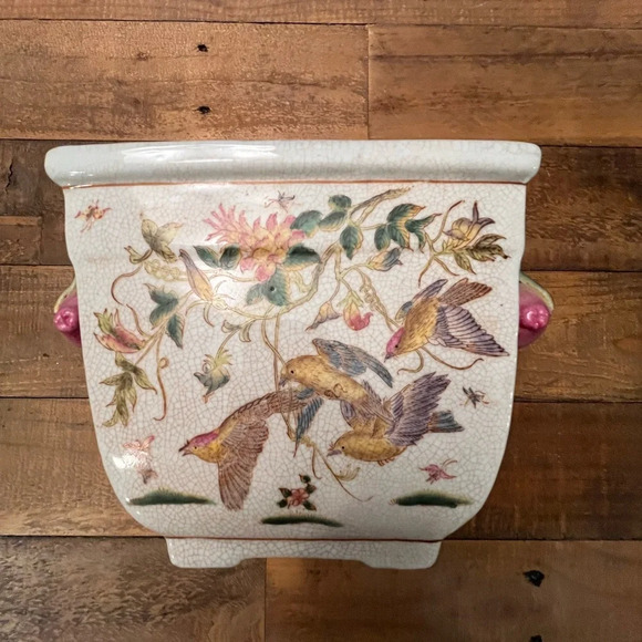 Vintage Chinese Rectangular Vase - Picture 1 of 10